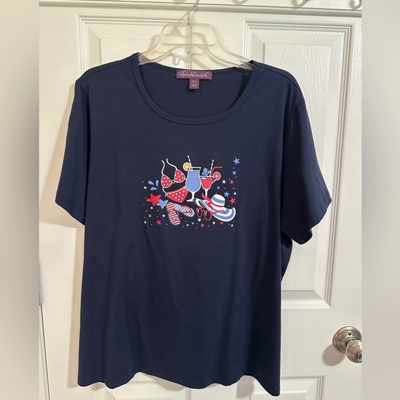 Gloria Vanderbilt tee shirt - Picture 1 of 4